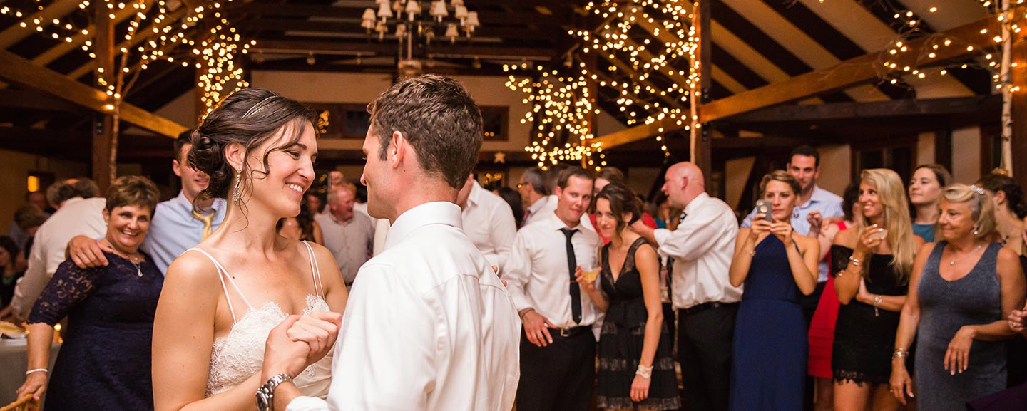 Vermont Barn Wedding - bride and groom dance
